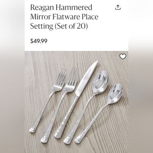 NWIB West Elm Reagan Two 20 piece flatware sets